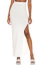 view 1 of 4 Boss Solid Side Slit Maxi Skirt in Chalk