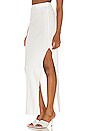 view 2 of 4 Boss Solid Side Slit Maxi Skirt in Chalk