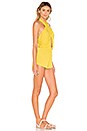 view 2 of 3 Oyster Halter Romper in Citrus