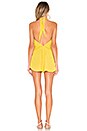 view 3 of 3 Oyster Halter Romper in Citrus