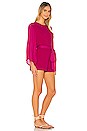 view 2 of 3 Starr Sandwash Mazie Romper in Fuchsia