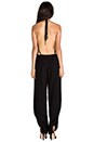 view 3 of 5 Gypsy Deep V Cut Out Trim Jumpsuit in Black
