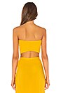 view 3 of 4 Lipa Double Knot Top in Marigold