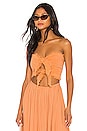 view 1 of 4 Lipa Double Knot Top in Salmon