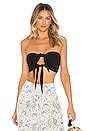 view 1 of 4 Lipa Solid Double Knot Top in Black