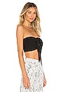view 2 of 4 Lipa Solid Double Knot Top in Black