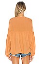 view 4 of 5 Somi Solid Easy Oversize Summer Blouse in Salmon