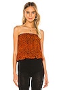 view 1 of 4 Gemma Printed Tube Top in Cheetah