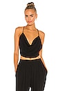 view 1 of 4 Polina Solid 70s Cowl Neck Cami in Black