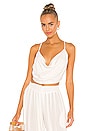 view 1 of 4 Polina Solid 70s Cowl Neck Cami in Chalk