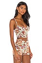 view 2 of 4 Caper Bustier Top in Fade Rose