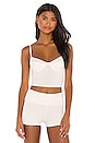 view 1 of 4 Caper Bustier Top in Chalk