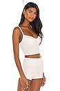 view 2 of 4 Caper Bustier Top in Chalk