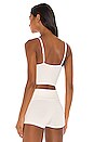 view 3 of 4 Caper Bustier Top in Chalk