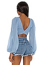 view 3 of 4 Biru Crop Top in Sky