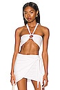 view 1 of 4 Marcia Bandeau Halter Top in White