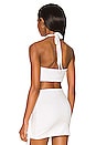 view 3 of 4 Marcia Bandeau Halter Top in White