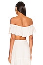 view 3 of 4 Ella Off The Shoulder Flounce Top in Ivory