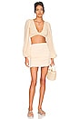 view 4 of 4 Biru Victorian Crop Top in Cream