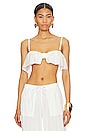view 1 of 5 Beatrix Bandeau Top in White