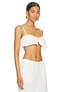 view 3 of 5 Beatrix Bandeau Top in White