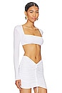 view 2 of 4 Helen Crop Top in White