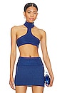 view 1 of 4 Demi Halter Top in Electric Blue