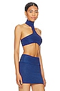 view 2 of 4 Demi Halter Top in Electric Blue