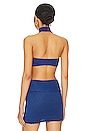view 3 of 4 Demi Halter Top in Electric Blue