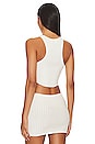 view 3 of 4 Ruby Cropped Tank Top in Ivory