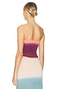 view 3 of 4 Kosho Hand-painted Tube Top in Ombre Rouge