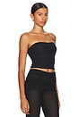 view 2 of 4 Niko Ruched Tube Top in Black