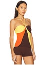 view 2 of 4 Daniella Ring Halter Top in Swirl