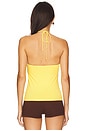 view 3 of 4 Daniella Ring Halter Top in Swirl