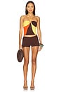 view 4 of 4 Daniella Ring Halter Top in Swirl