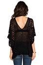view 3 of 5 Pull tunique Mancora en maille crochet in Black