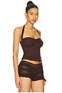 view 2 of 4 Kora Solid Tiny Sleeve Coco Tee in Kopi