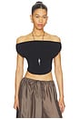 view 1 of 4 Maha Solid Cowl Neck Vest Top in Black