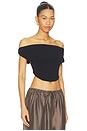 view 2 of 4 Maha Solid Cowl Neck Vest Top in Black