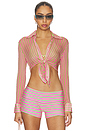 view 1 of 6 CAMISA AJUSTADA RHODE in Watermelon