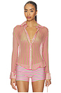 view 2 of 6 CAMISA AJUSTADA RHODE in Watermelon