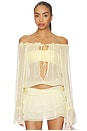 view 1 of 4 Amaya Top in Pale Yellow