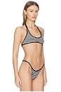 view 2 of 4 TOP BIKINI SAVANAH in Black Stripe