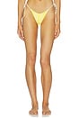 view 1 of 5 Clover Side Tie Bikini Bottom in Sunshine