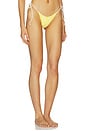 view 2 of 5 Clover Side Tie Bikini Bottom in Sunshine