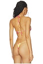 view 3 of 4 Bongo Tiny Triangle Halter Bikini Top in Romance