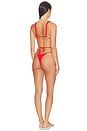 view 3 of 4 Heart Of Gold Skimpy One Piece in Hibiscus