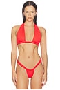 view 1 of 5 TOP DE BIKINI DE TRIÁNGULO ANCHO YARA in Flame