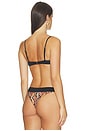 view 3 of 4 Fiona Printed Underwire Bikini Top in Bronze Phyton
