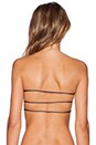 view 3 of 3 Moto Smocked String Bandeau Top in Slate